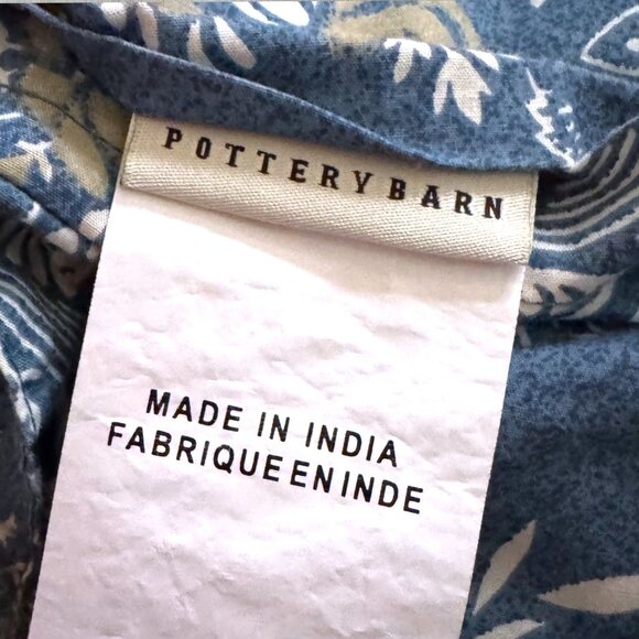 Pottery Barn Jamestown Patchwork Euro Shams Set of 3 Quilted Floral Americana - Picture 3 of 6